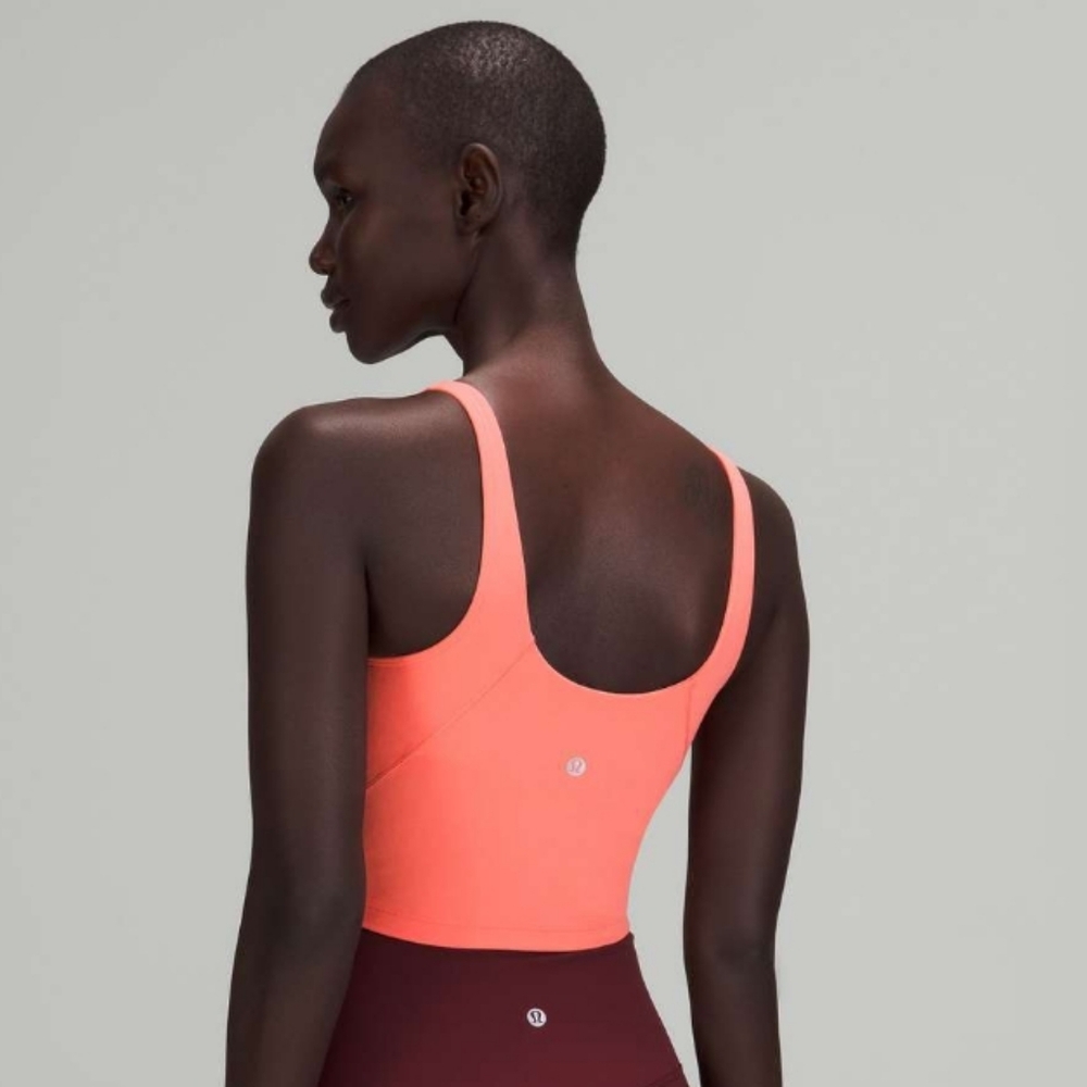 Lululemon Align Crop Tank Top Size 12  Raspberry Cream EUC - Picture 9 of 9